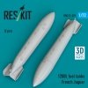 RESKIT RSU72-0329 1200 L fuel tanks French Jaguar (2 pcs) (3D Printed) (1/72)